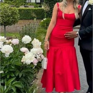 House of CB Red Midi Dress